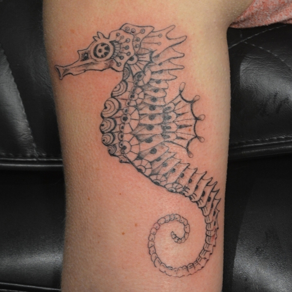 Mandala Seahorse Tattoo