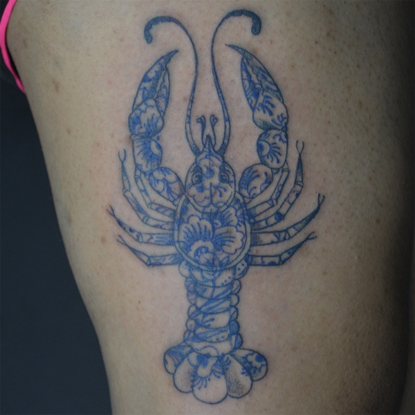 Blue Ink Crawfish