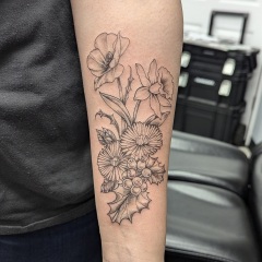 birth-flower-boquet-tattoo