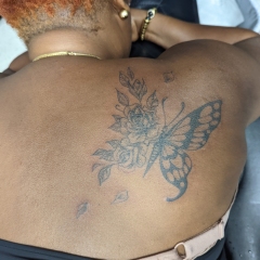 blackwork-butterfly-roses-tattoo