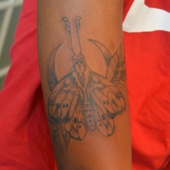 Moth tattoo