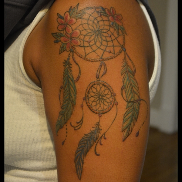 Feathered Dreamcatcher Tattoo