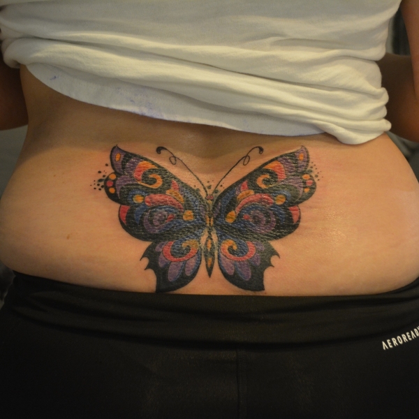 Butterfly Coverup Tattoo