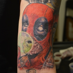 Color Deadpool Tattoo
