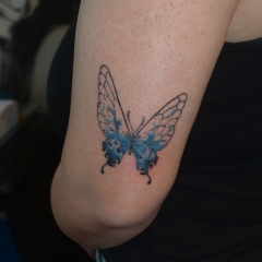 Ice Fire Butterfly Tattoo
