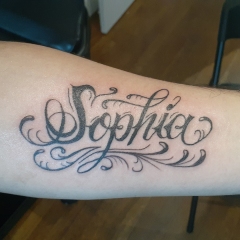 Sophia Name Tattoo