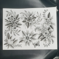 Flower Tattoo Flash