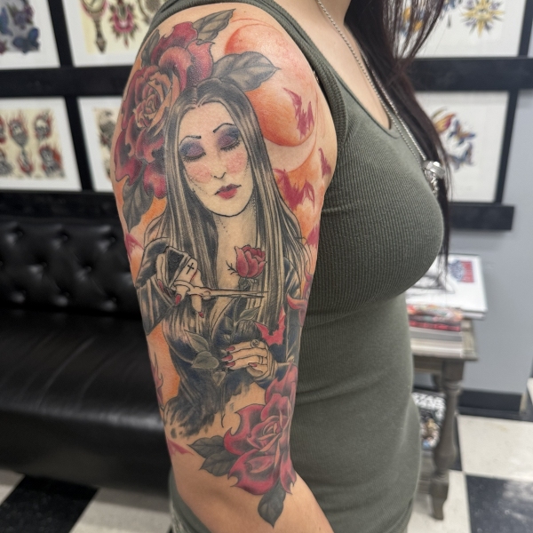 morticia-adams-family-tattoo