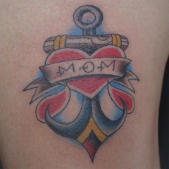 Mom Anchor Tattoo
