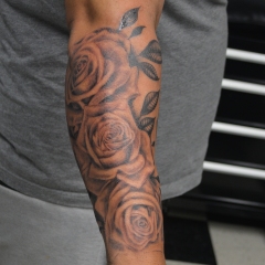 Roses Half Sleeve Tattoo