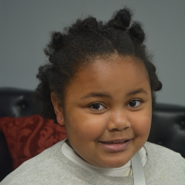 Little Girl Lobe Piercings