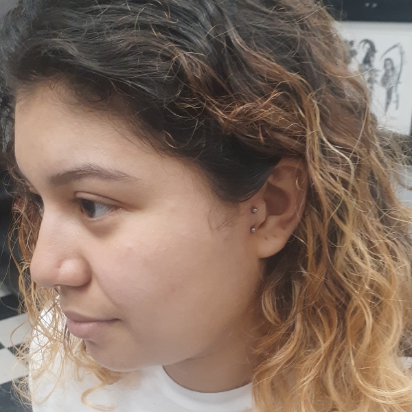 Surface Tragus Piercing