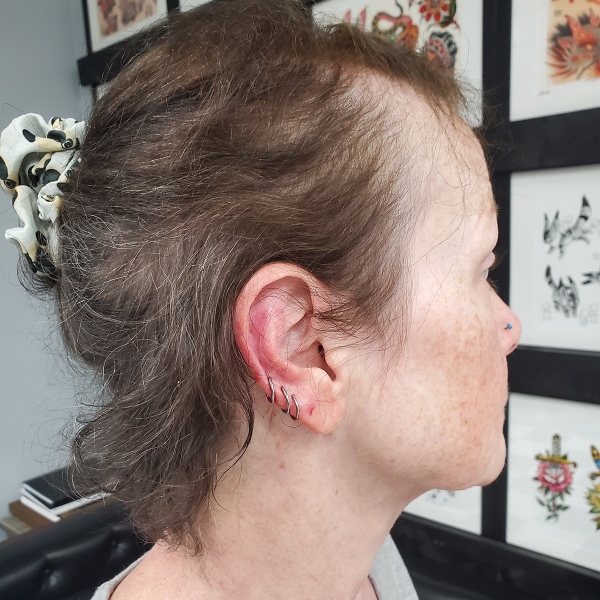 Triple Lobe Piercings