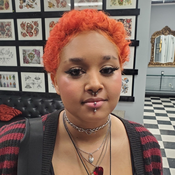 Vertical Labret Piercing