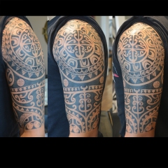 Hawaiian Half Sleeve Tattoo