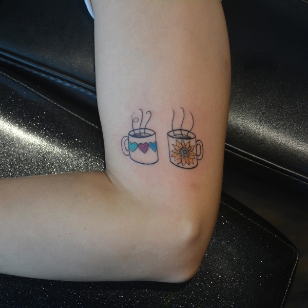 coffee cups tattoo