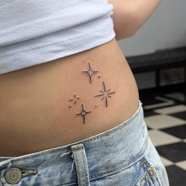 Simple Stars Tattoo