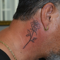 neck-rose-tattoo