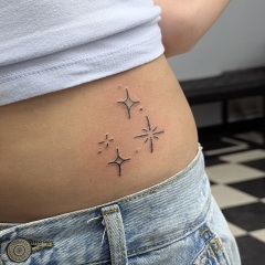 Simple Stars Tattoo