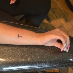 Small Little Cross Tattoo