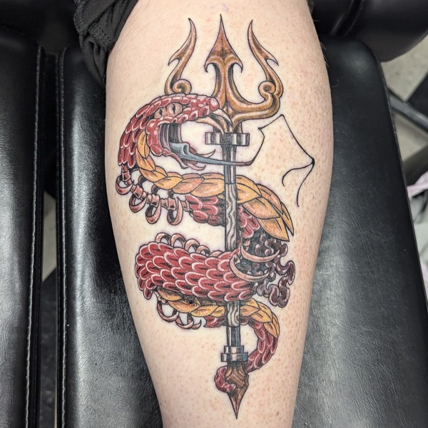 neo-traditional-evil-snake-tattoo