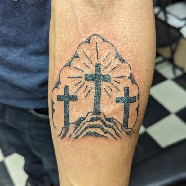 traditional-three-crosses-tattoo