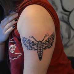 Death's Head Moth Tattoo