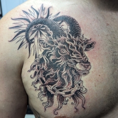 Black Philip Goat Tattoo