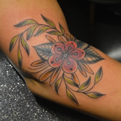 Whimsical Flower Tattoo