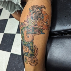 Mayan Aztec God Tattoo