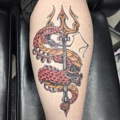 neo-traditional-evil-snake-tattoo