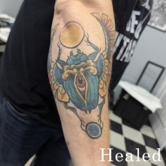 traditional-scarab-tattoo-healed