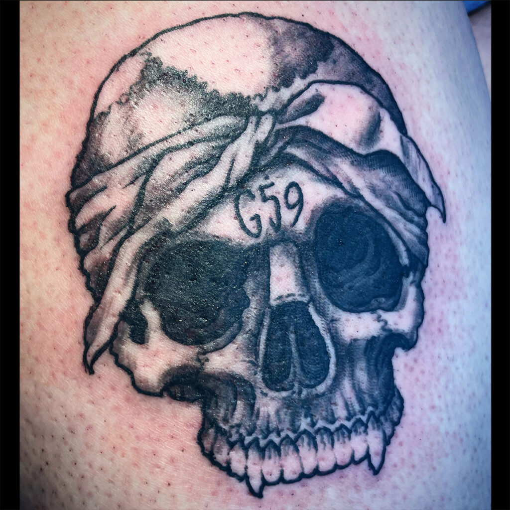 Gangster Skull Tattoo