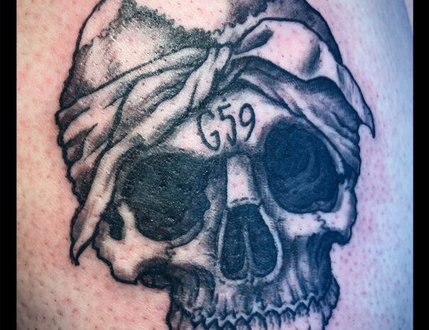Gangster Skull Tattoo